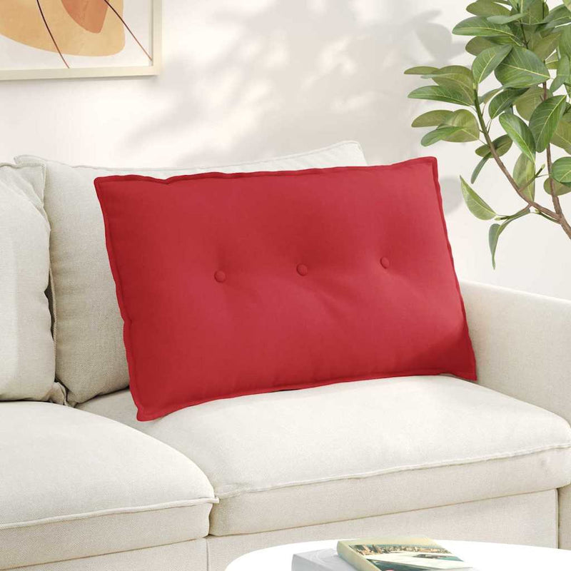 Vidaxx cojín de respaldo rojo 80 x 19 x 50 cm tela