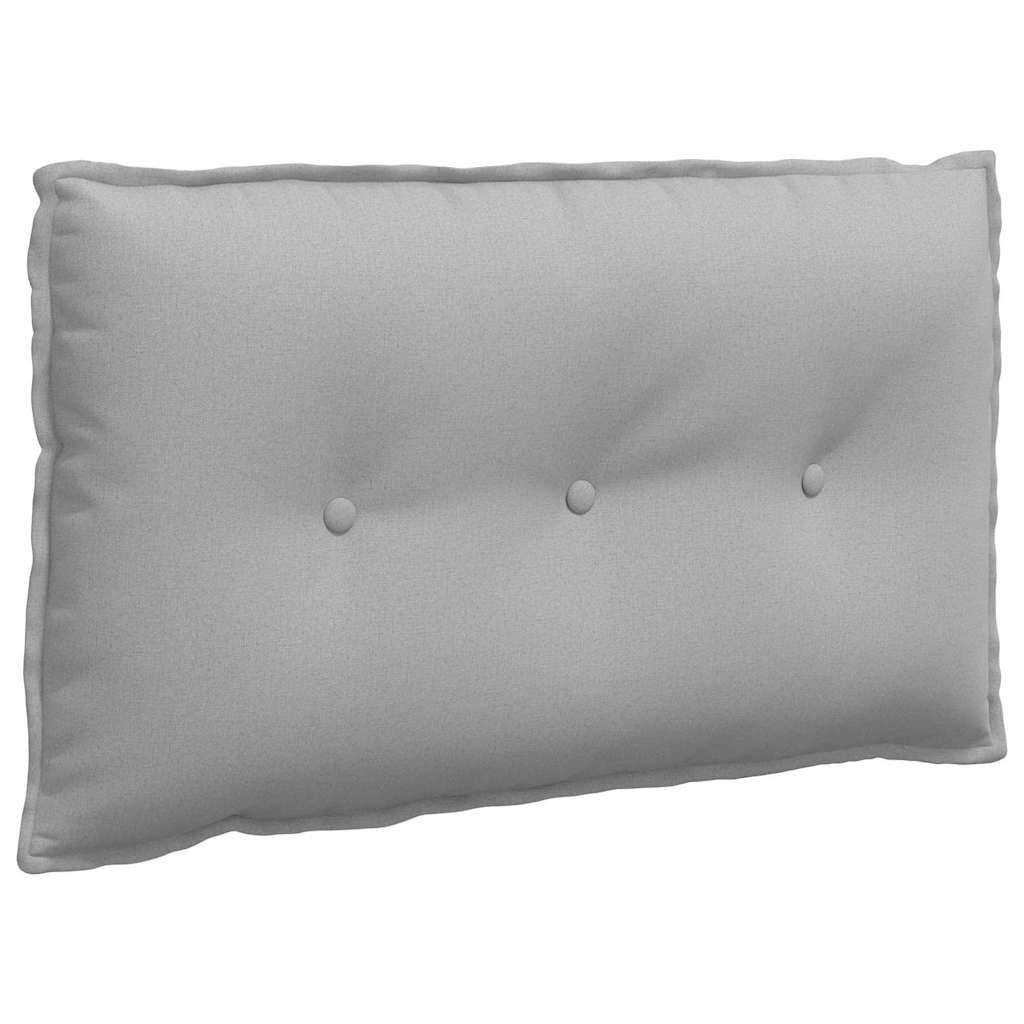Vidaxl rugkussen wolkengrijs 80 x 19 x 50 cm stof
