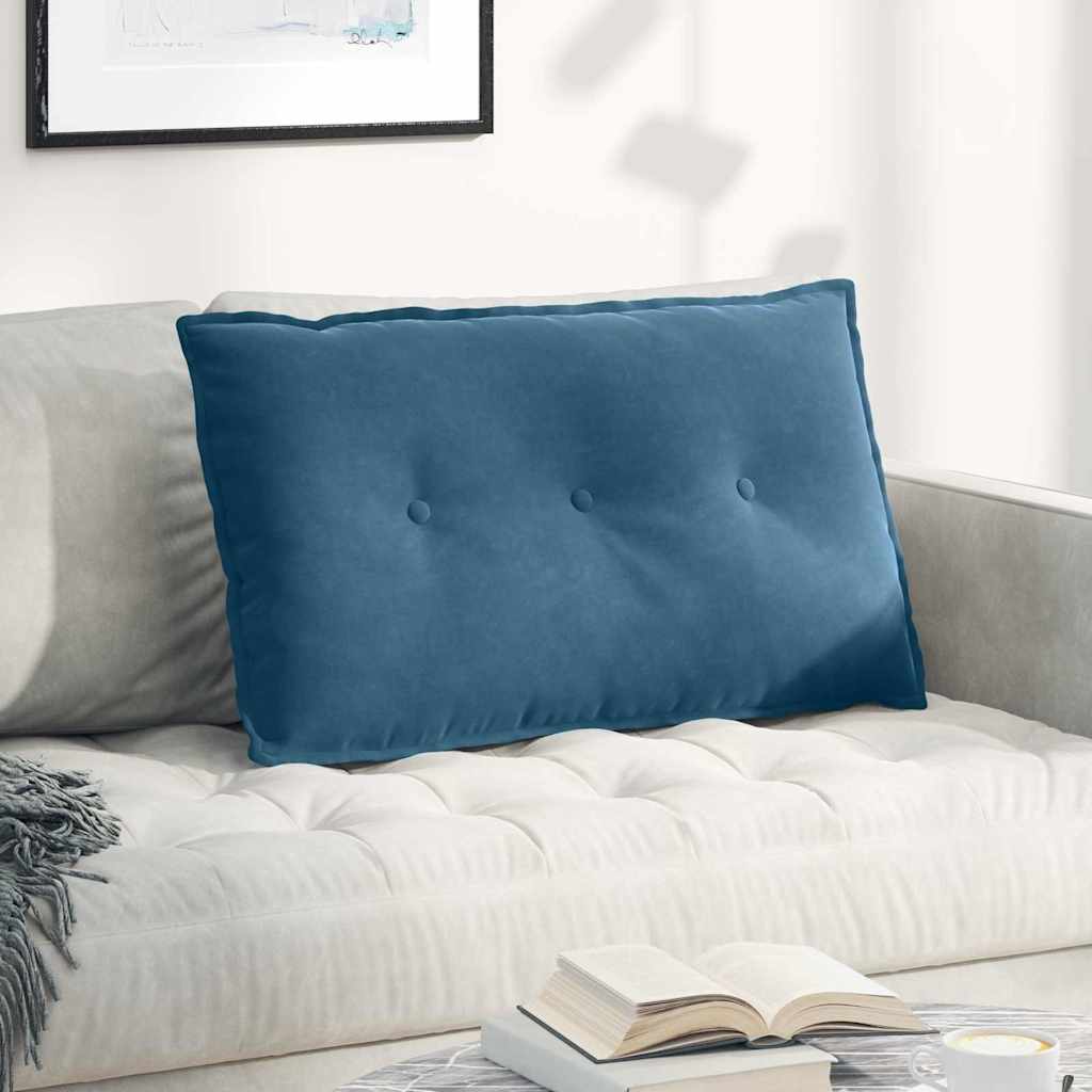Cuscino schienale Vidaxx blu 80 x 50 cm in tessuto a corde