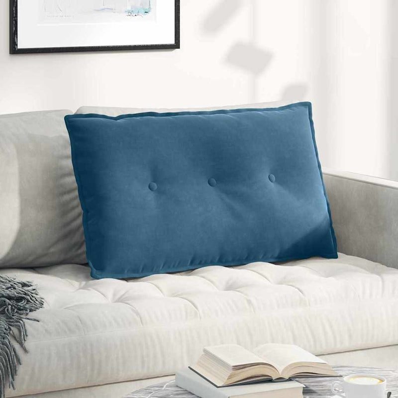 Cuscino schienale Vidaxx blu 80 x 50 cm in tessuto a corde