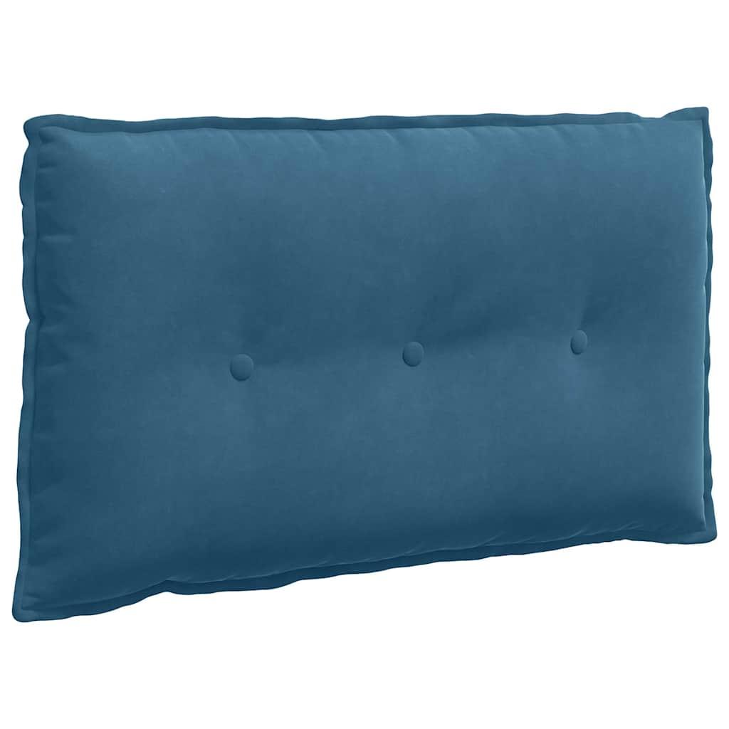 Vidaxl rugkussen blauw 80 x 50 cm cordstof