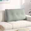 Cuscino schienale Vidaxx tessuto a corde grigio chiaro 80 x 50 cm