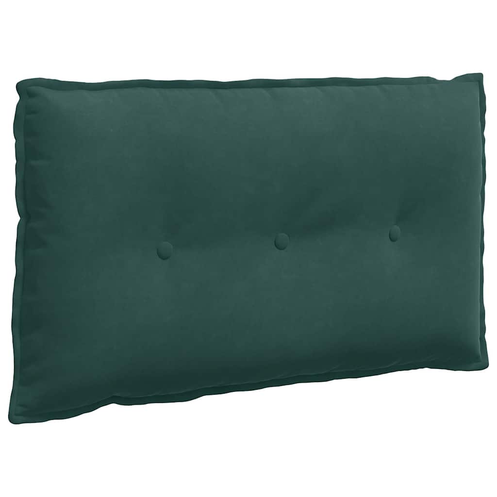 Vidaxl rugkussen donkergroen 80 x 50 cm cordstof