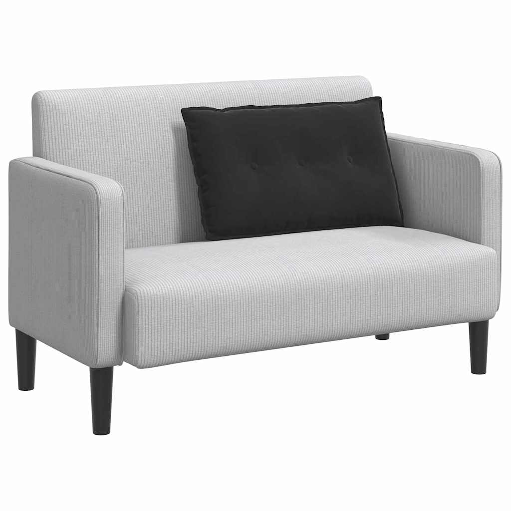Cuscino schienale Vidaxx tessuto a corde nero 80 x 50 cm