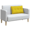 Vidaxx cojín de respaldo amarillo 80 x 50 cm tela de pana