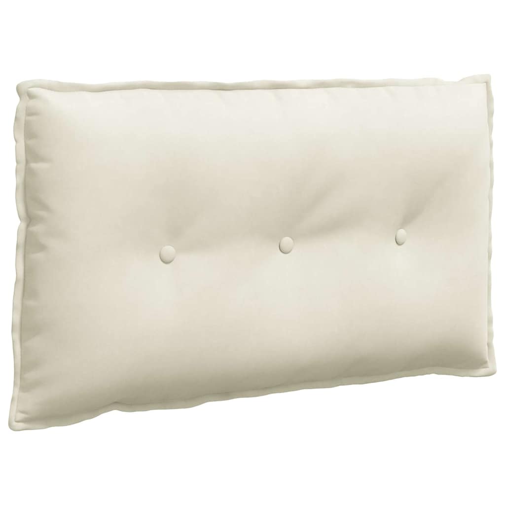 Vidaxl rugkussen crème 80 x 50 cm cordstof