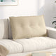 Vidaxl rugkussen crème 80 x 50 cm microvezel stof