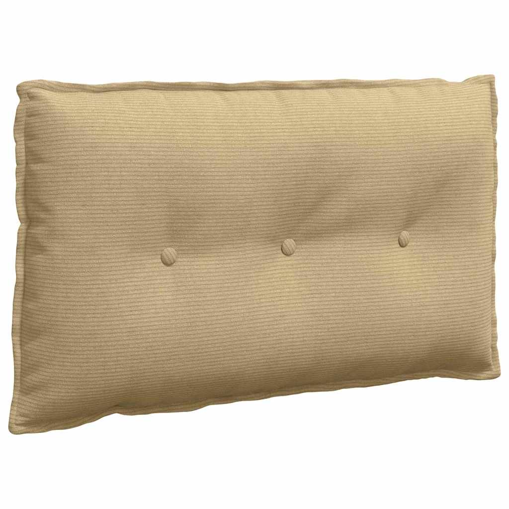 Vidaxx cojín de respaldo gris verde 80 x 50 cm tela de pana
