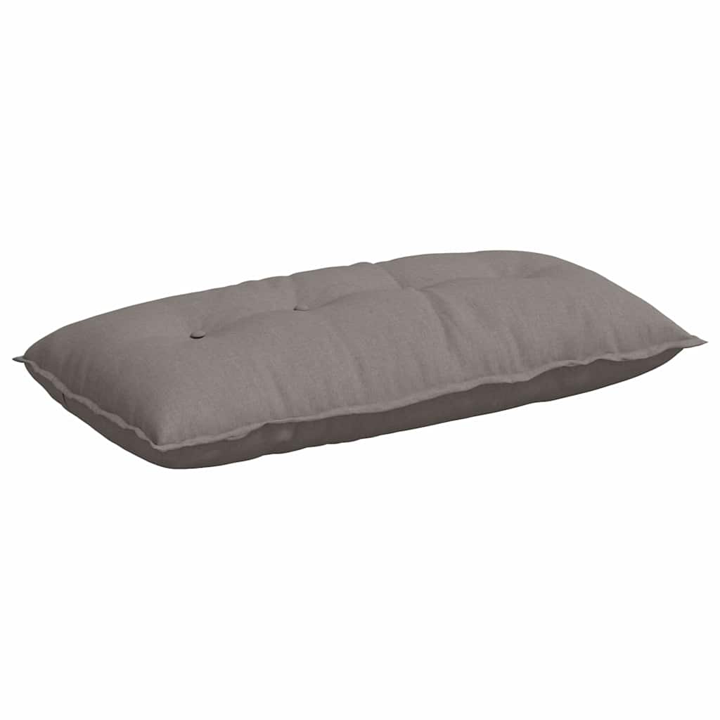 Vidaxl rugkussen taupe 100 x 19 x 50 cm stof