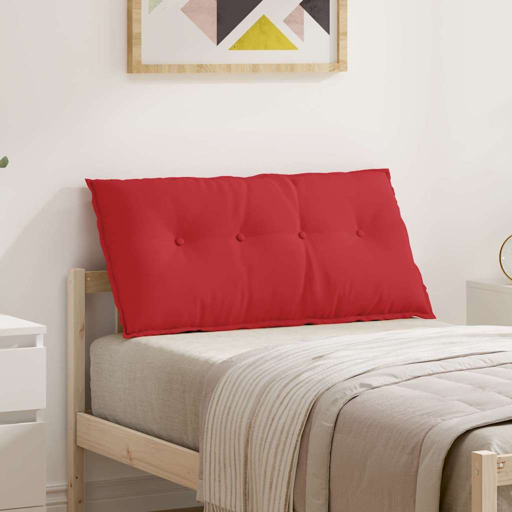 Vidaxl rugkussen rood 100 x 19 x 50 cm stof