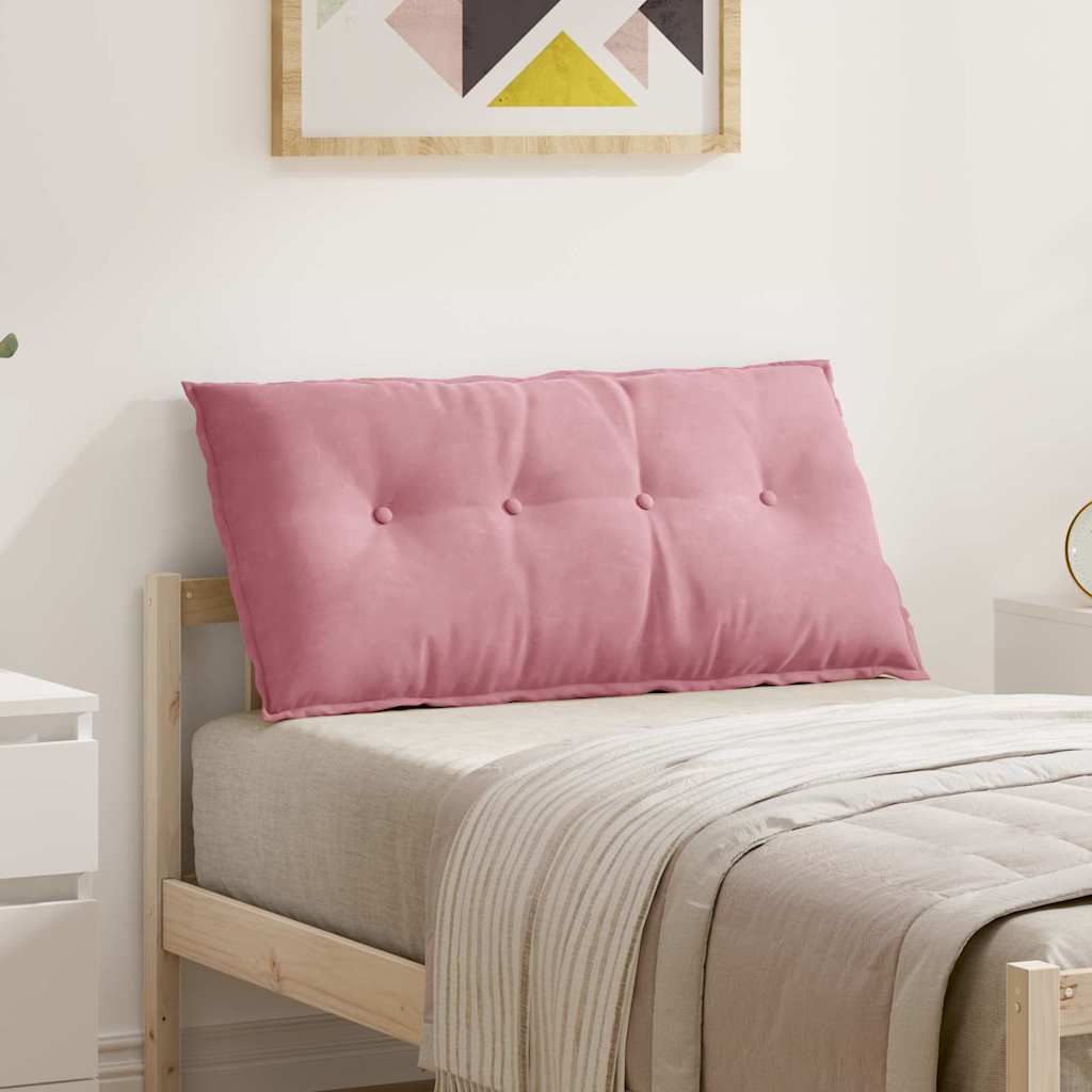 Vidaxl rugkussen roze 100 x 50 cm cordstof