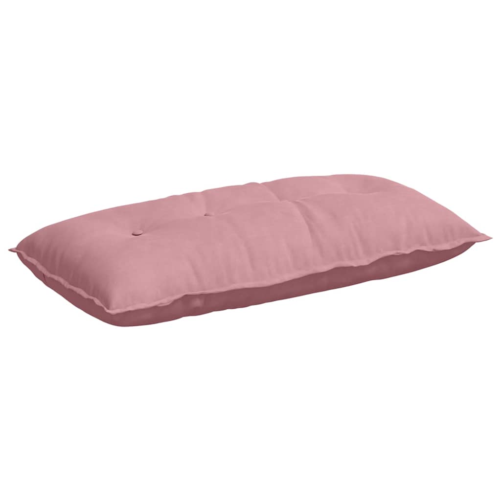 Vidaxl rugkussen roze 100 x 50 cm cordstof