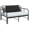 Vidaxl rugkussen zwart 100 x 50 cm cordstof
