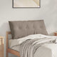 Vidaxl rugkussen taupe 100 x 50 cm microvezel stof