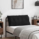 Cuscino schienale VidaXL nero 100 x 50 cm in tessuto microfibra