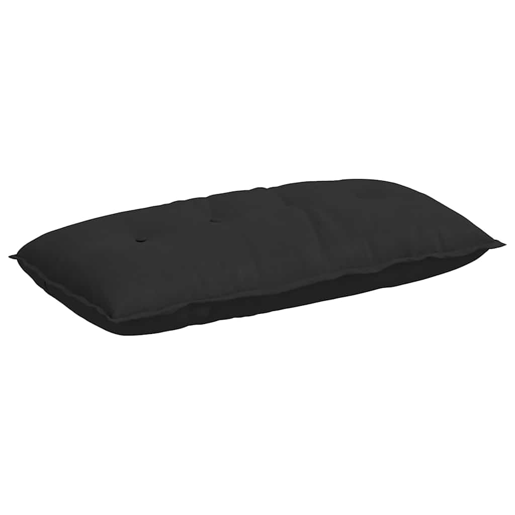 Cuscino schienale VidaXL nero 100 x 50 cm in tessuto microfibra