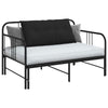 Cuscino schienale VidaXL nero 100 x 50 cm in tessuto microfibra