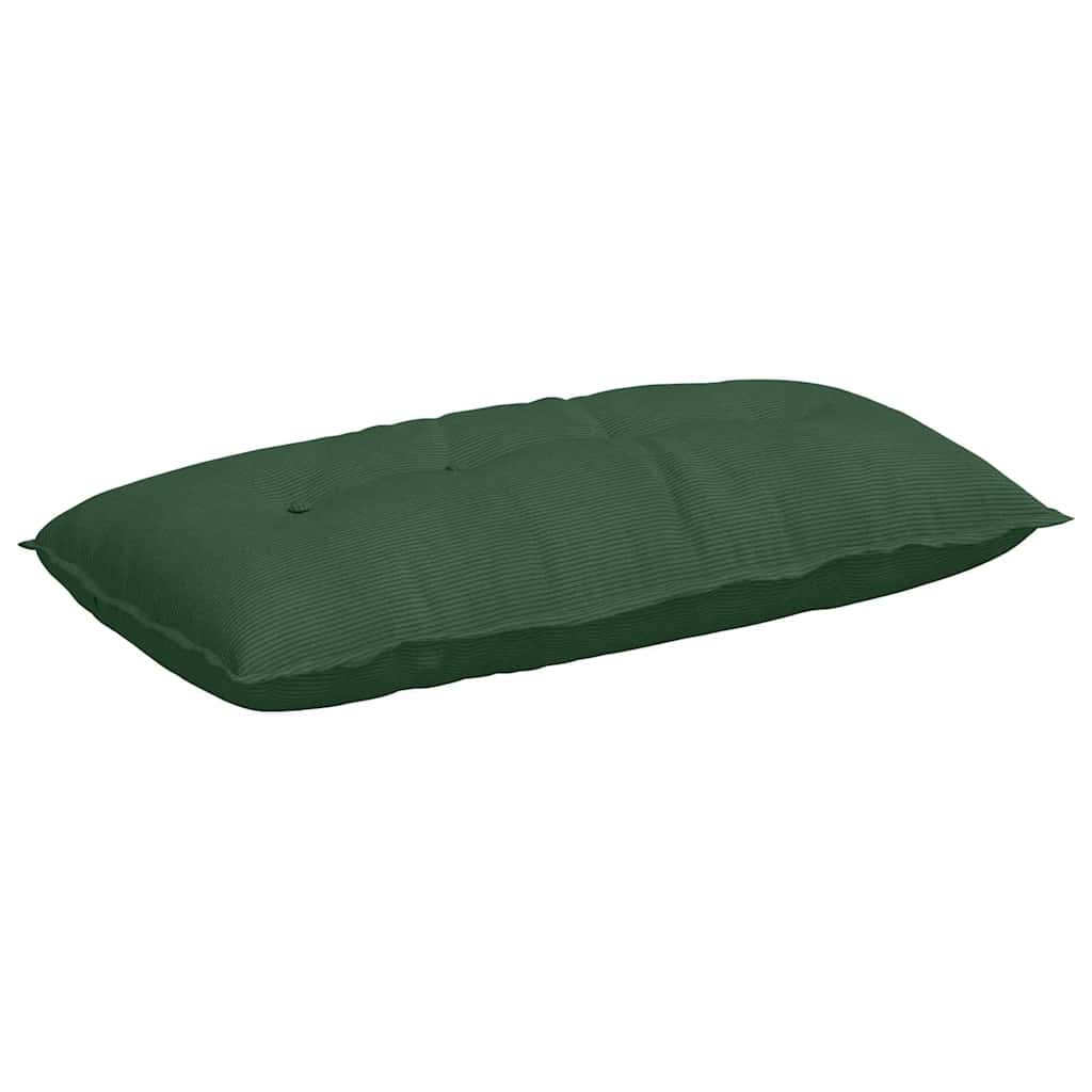 Vidaxx cojín de respaldo verde selva 100 x 50 cm tela de pana