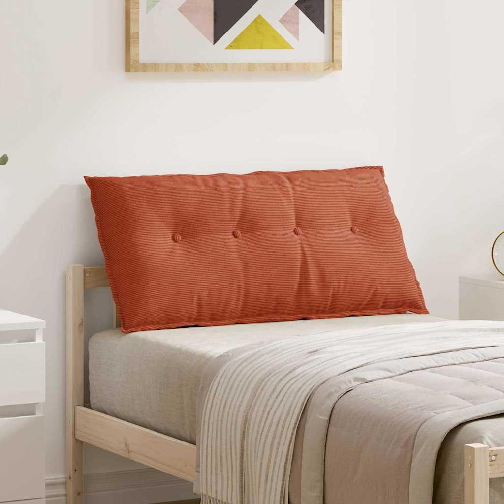 Vidaxl rugkussen rood-oranje 100 x 50 cm cordstof