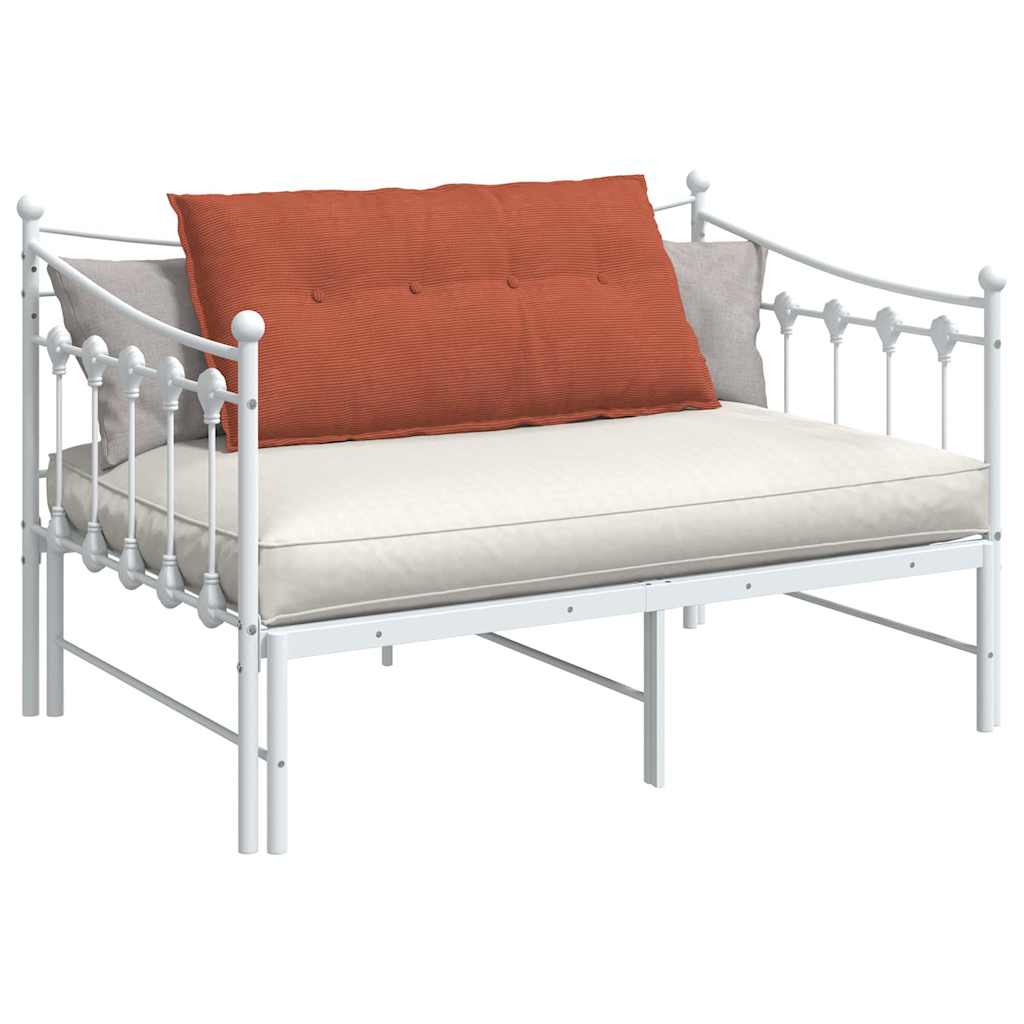 Vidaxl rugkussen rood-oranje 100 x 50 cm cordstof