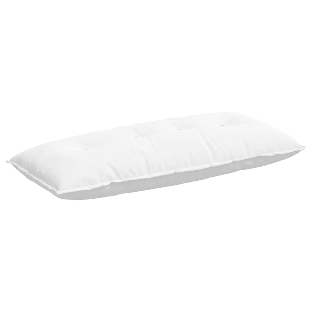 Vidaxl rugkussen wit 120 x 19 x 50 cm stof