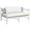 Cuscino schienale VidaXL tessuto bianco 120 x 19 x 50 cm