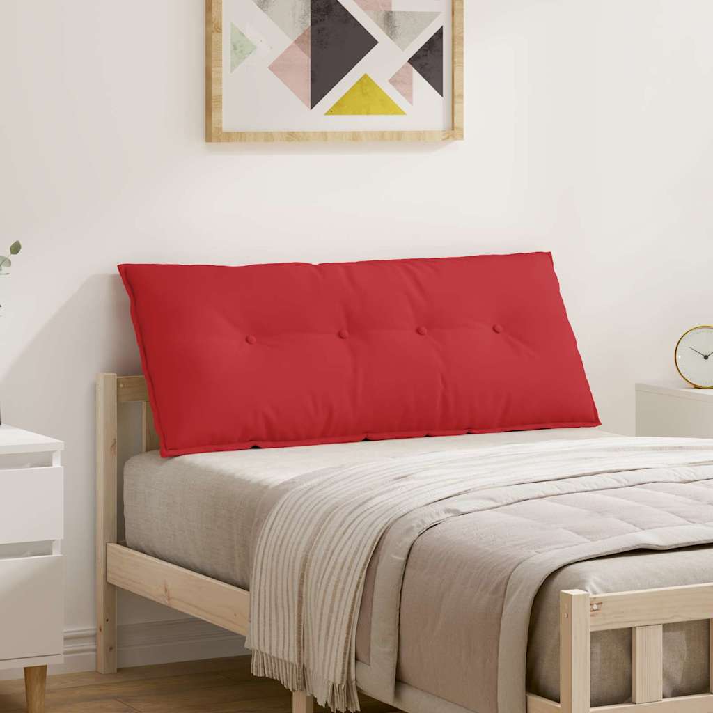 Vidaxl rugkussen rood 120 x 19 x 50 cm stof