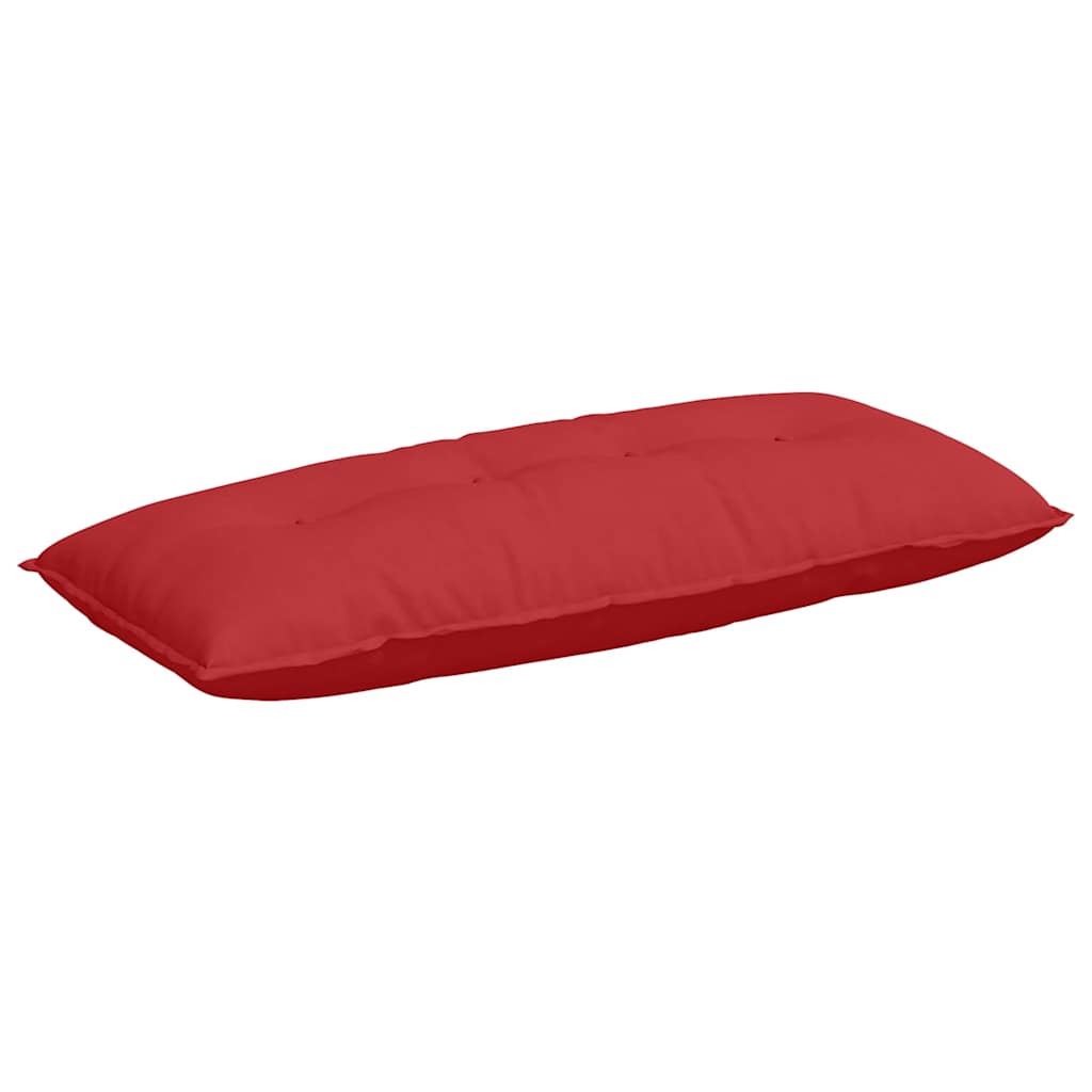 Vidaxl rugkussen rood 120 x 19 x 50 cm stof