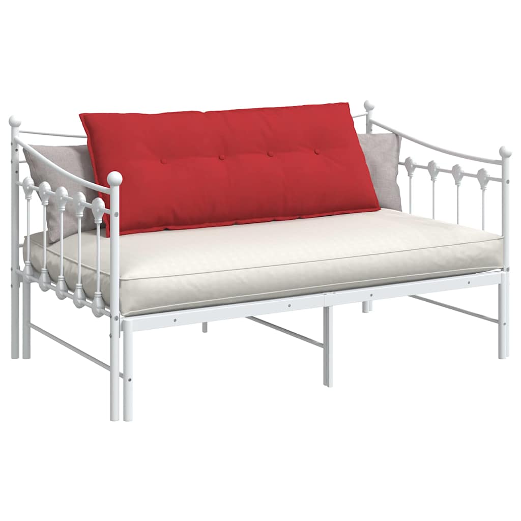 Vidaxl rugkussen rood 120 x 19 x 50 cm stof