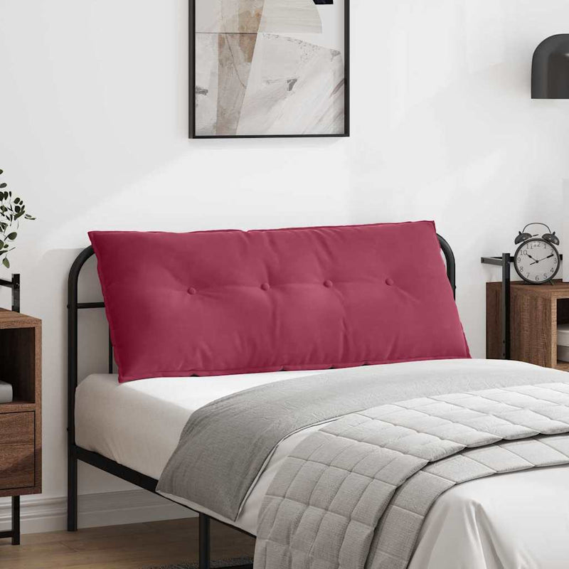 Cuscino schienale Vidaxx rosso vino 120 x 50 cm in tessuto a corde