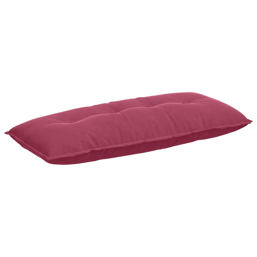 Cuscino schienale Vidaxx rosso vino 120 x 50 cm in tessuto a corde