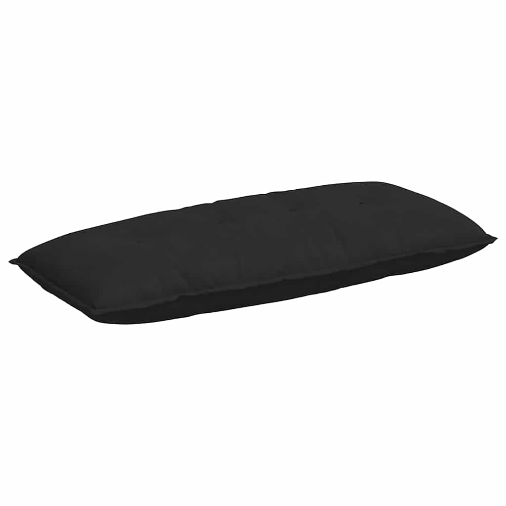Vidaxl rugkussen zwart 120 x 50 cm microvezel stof