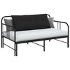 Vidaxx cojín de respaldo negro 120 x 50 cm tejido de microfibra