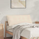 Vidaxl rugkussen beige 120 x 50 cm microvezel stof