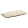Vidaxx cojín de respaldo beige 120 x 50 cm tejido de microfibra