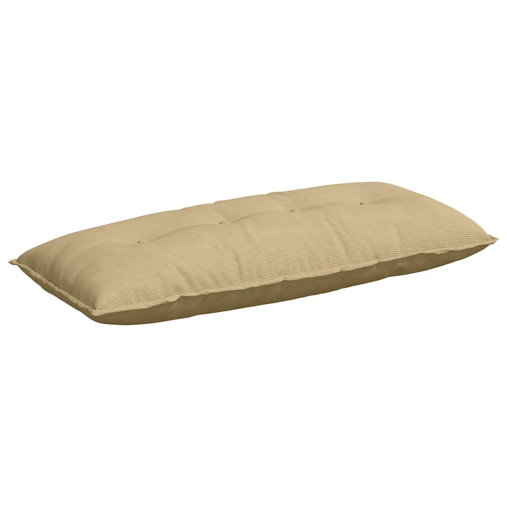 Vidaxl rugkussen grijs groen 120 x 50 cm cordstof