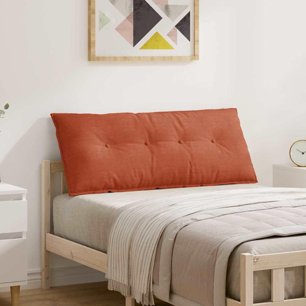 Vidaxl rugkussen rood-oranje 120 x 50 cm cordstof