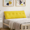 Vidaxx cojín de respaldo tejido amarillo claro 140 x 19 x 50 cm