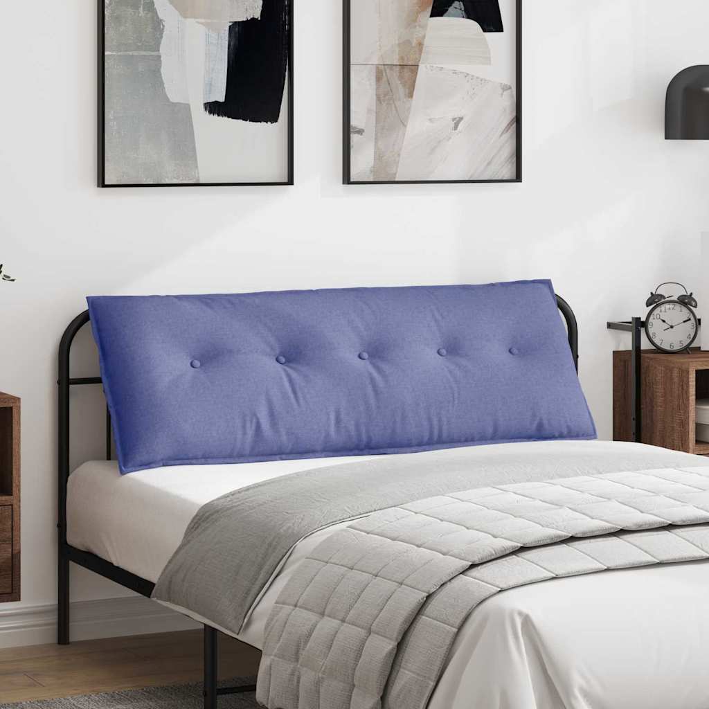 Vidaxl rugkussen jeans blauw 140 x 19 x 50 cm stof