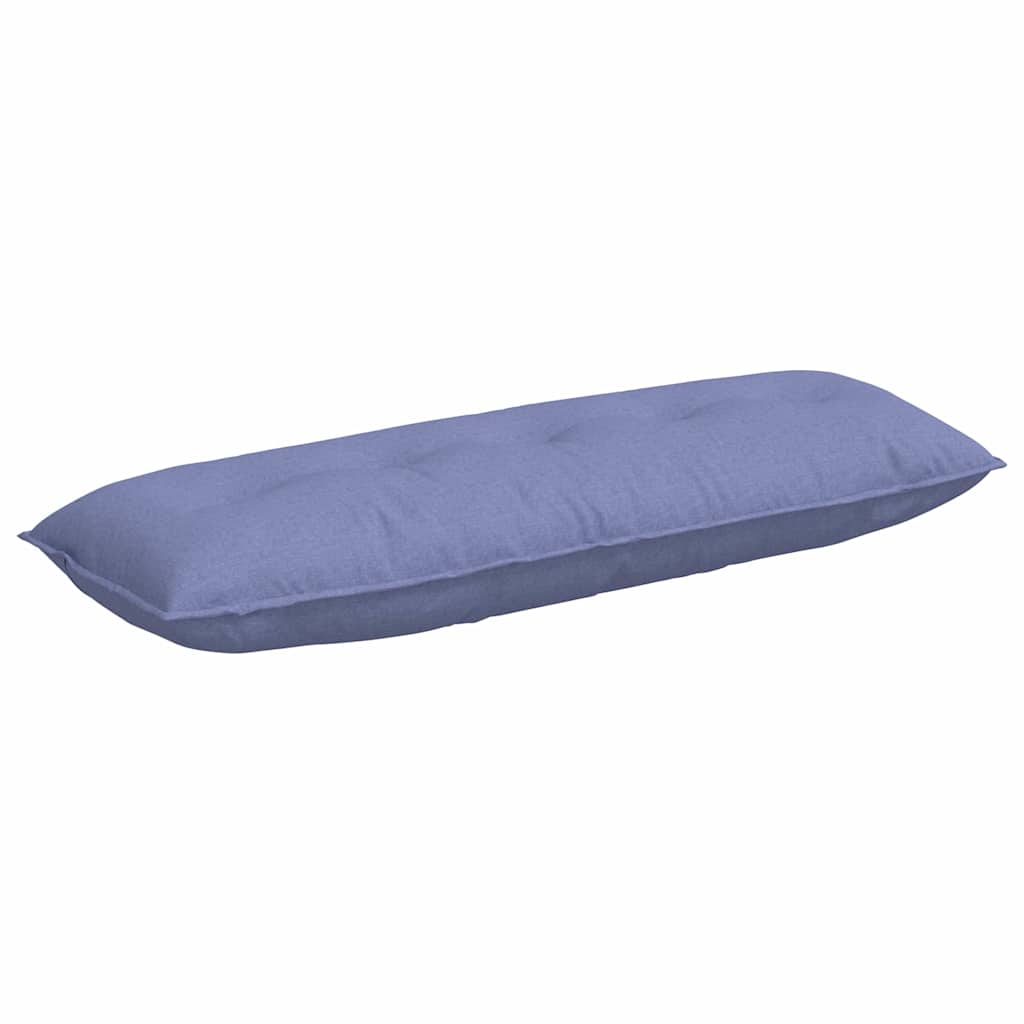 Vidaxx cojín de respaldo jeans azul 140 x 19 x 50 cm tela