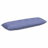 Vidaxl rugkussen jeans blauw 140 x 19 x 50 cm stof