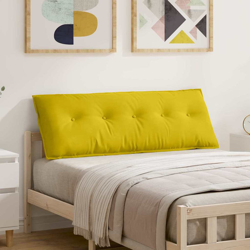 Cuscino schienale Vidaxx giallo 140 x 50 cm in tessuto a corde