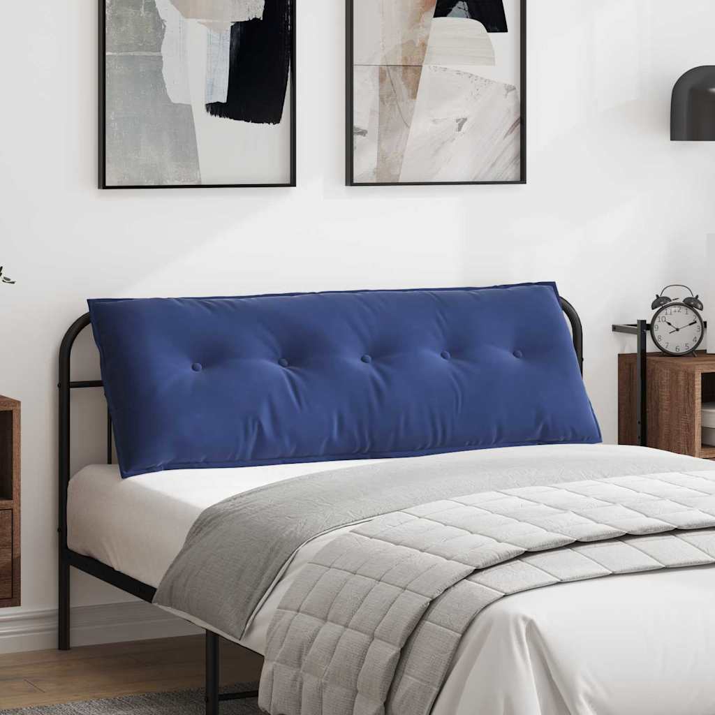 Cuscino per schienale Vidaxx blu polizia 140 x 50 cm in tessuto a corde