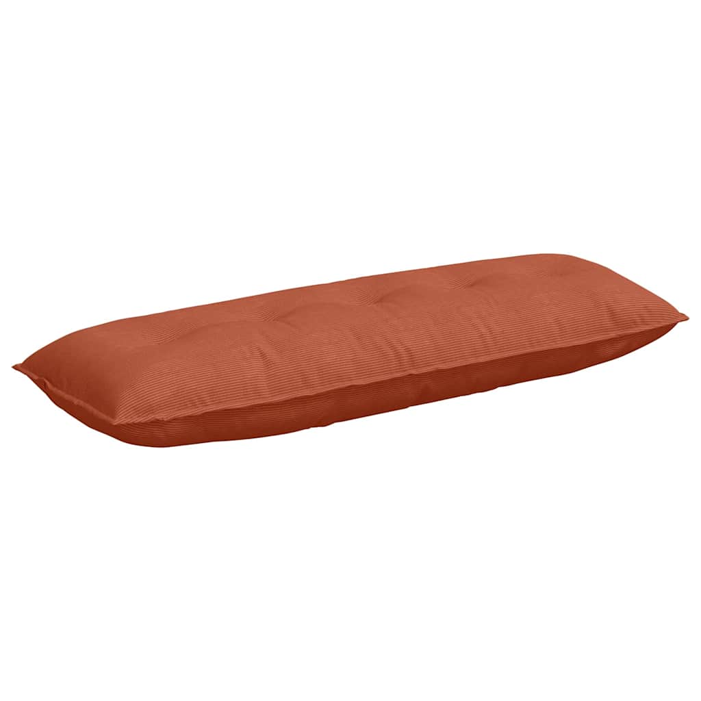 Vidaxx cojín de respaldo rojo-naranja 140 x 50 cm tela de pana