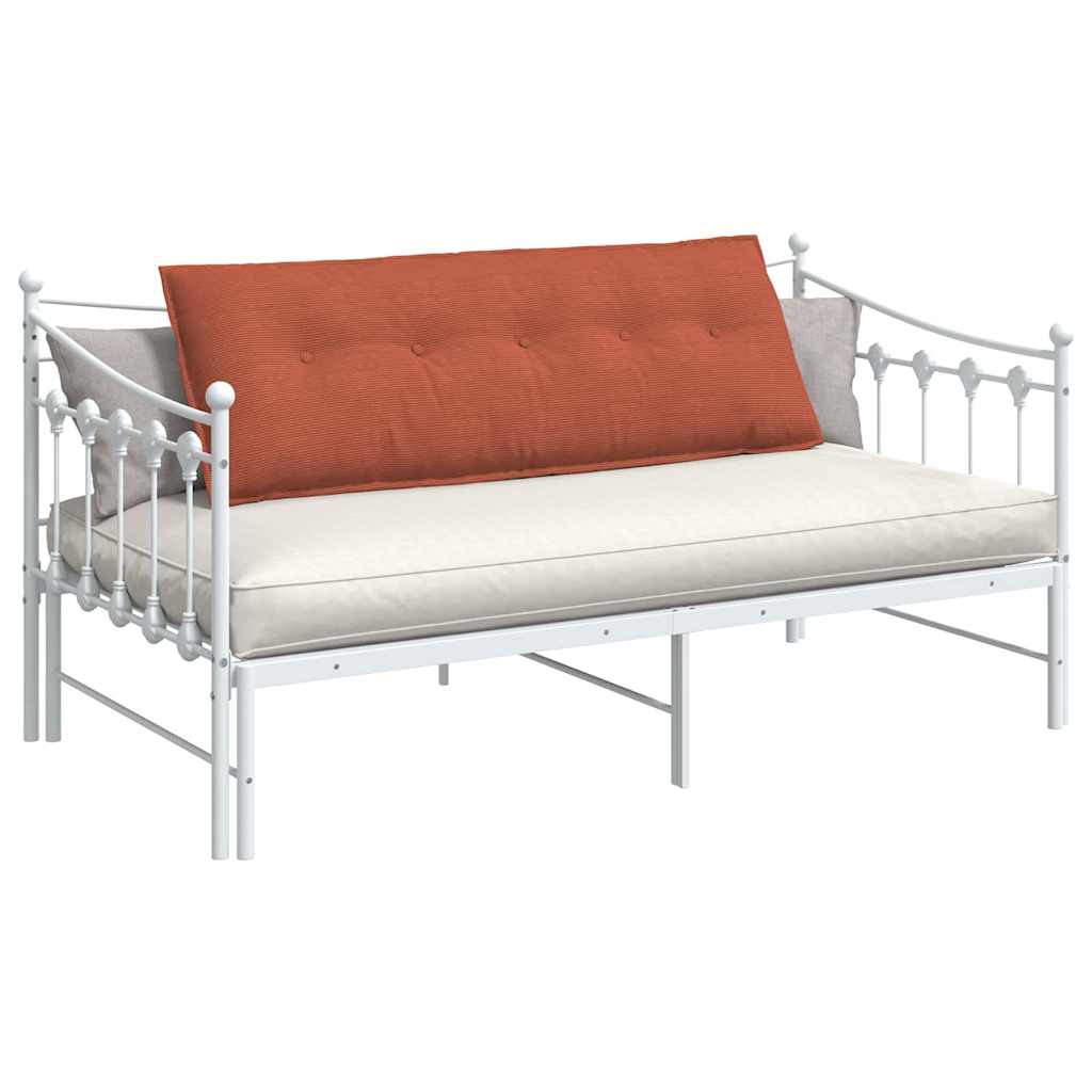 Vidaxl rugkussen rood-oranje 140 x 50 cm cordstof