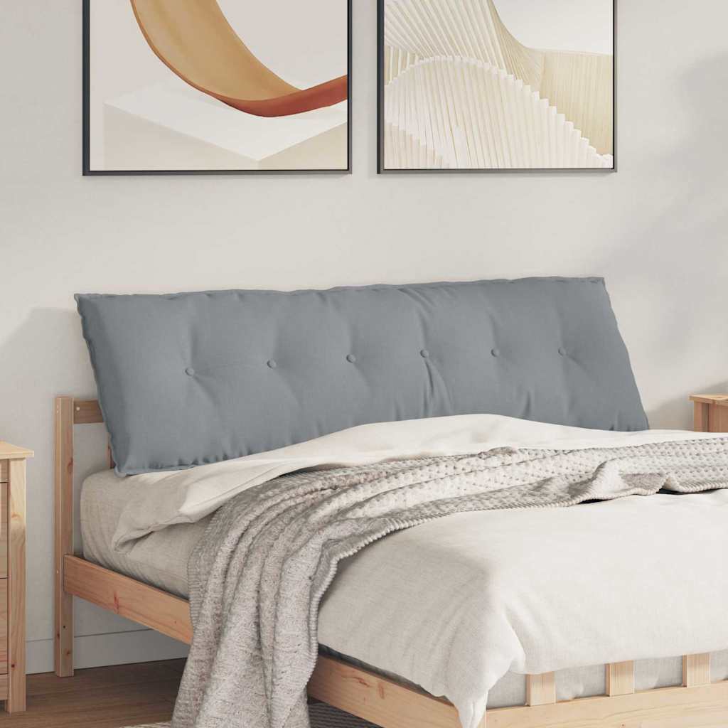 Cuscino schienale Vidaxx in tessuto grigio chiaro 160 x 19 x 50 cm