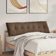 Vidaxl rugkussen bruin 160 x 19 x 50 cm stof