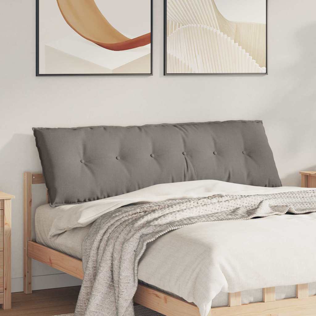 Vidaxl rugkussen taupe 160 x 19 x 50 cm stof