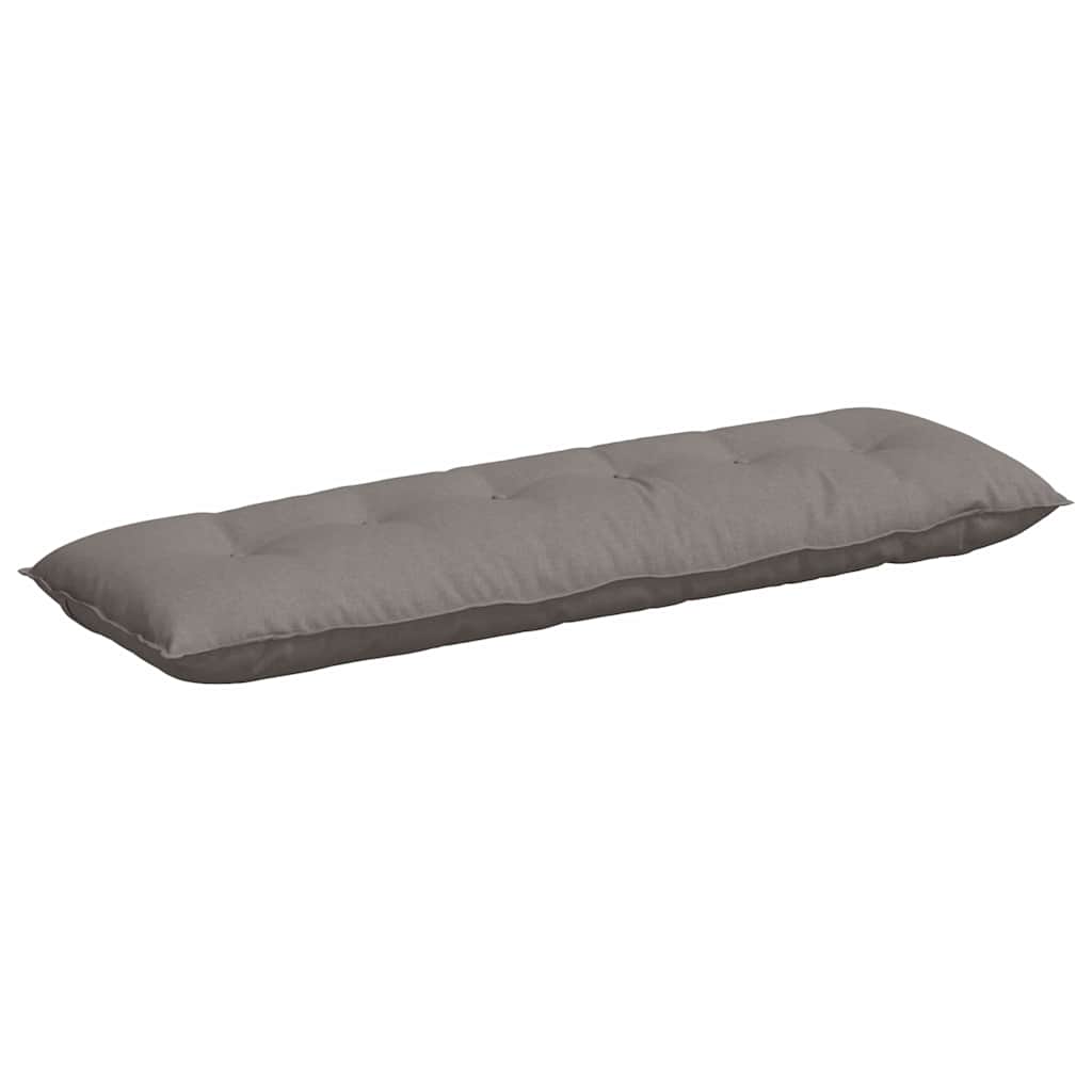 Vidaxl rugkussen taupe 160 x 19 x 50 cm stof
