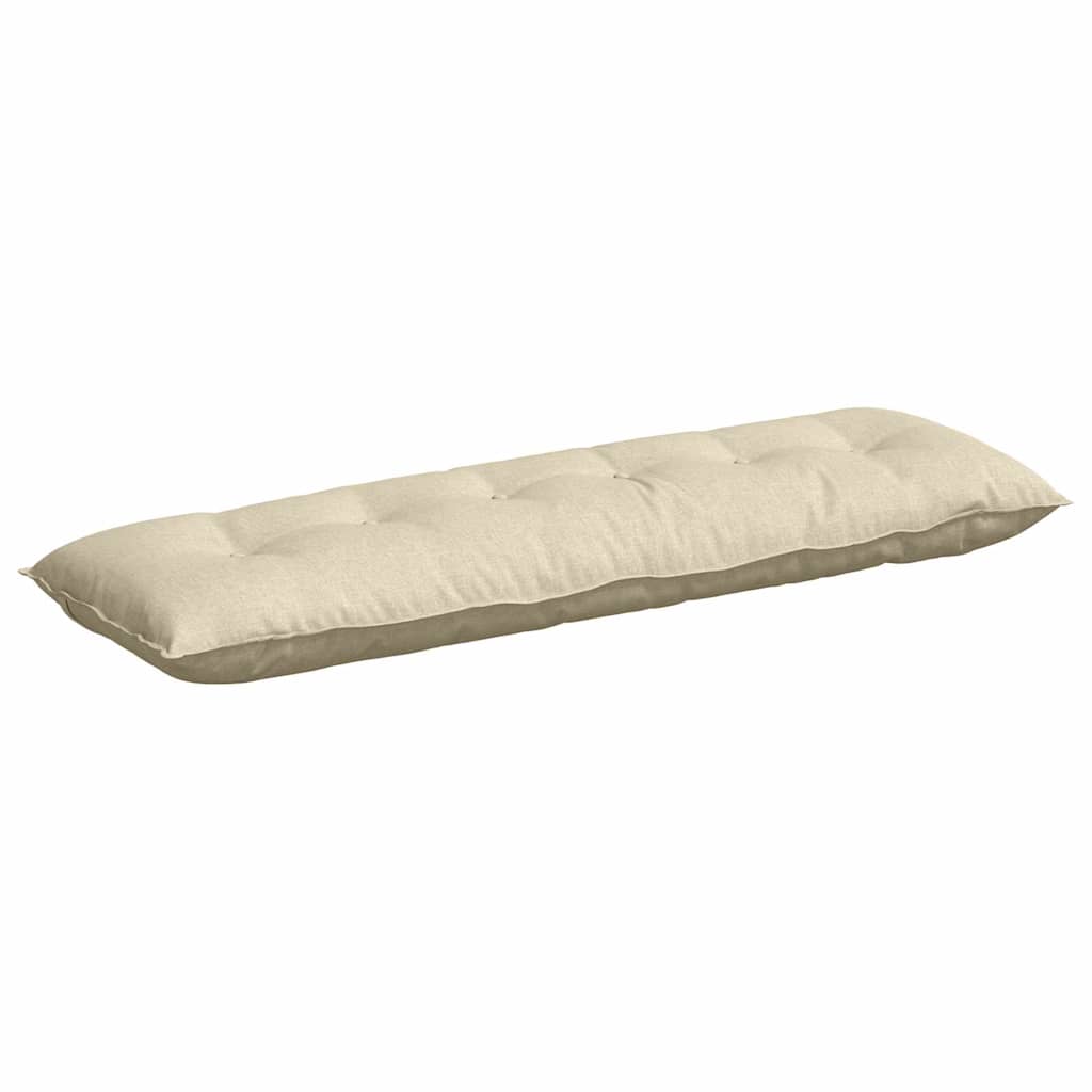 Vidaxl rugkussen crème 160 x 19 x 50 cm stof